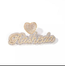 Load image into Gallery viewer, Two Tone So Icy Tennis Heart Necklace