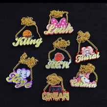 Load image into Gallery viewer, Custom Characters Name Plates