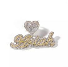 Load image into Gallery viewer, Two Tone So Icy Tennis Heart Necklace
