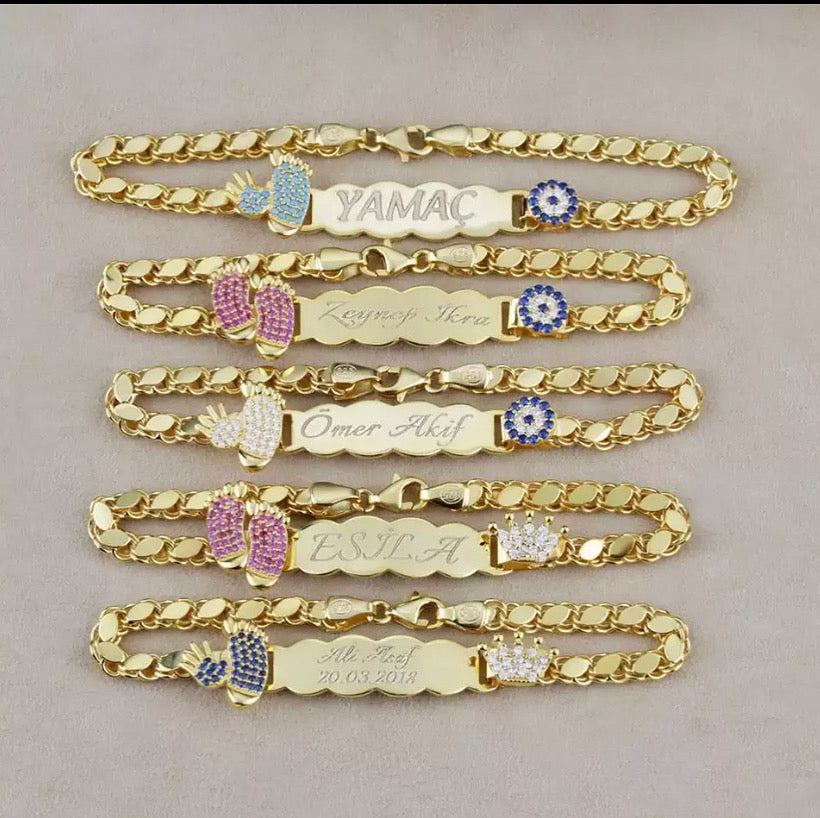 Prince and Princess Birthstone Bracelets