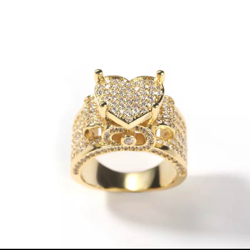 Icy Heart Ring